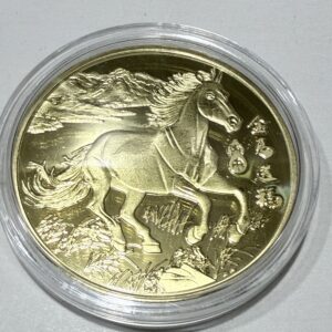 Moneda de oro año nuevo chino caballo