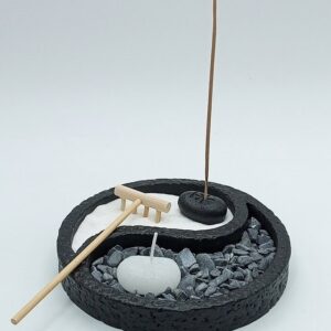 Jardín Zen japonés yin yang