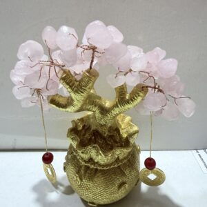 Árbol de la vida Dorado con cuarzos