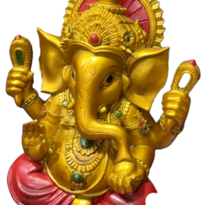 Dios hindú Ganesh o Ganesha dorado (45 cm)