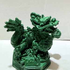 Dragón Verde del Este de Feng Shui (Qinglong) | Escultura de Prosperidad y Energía