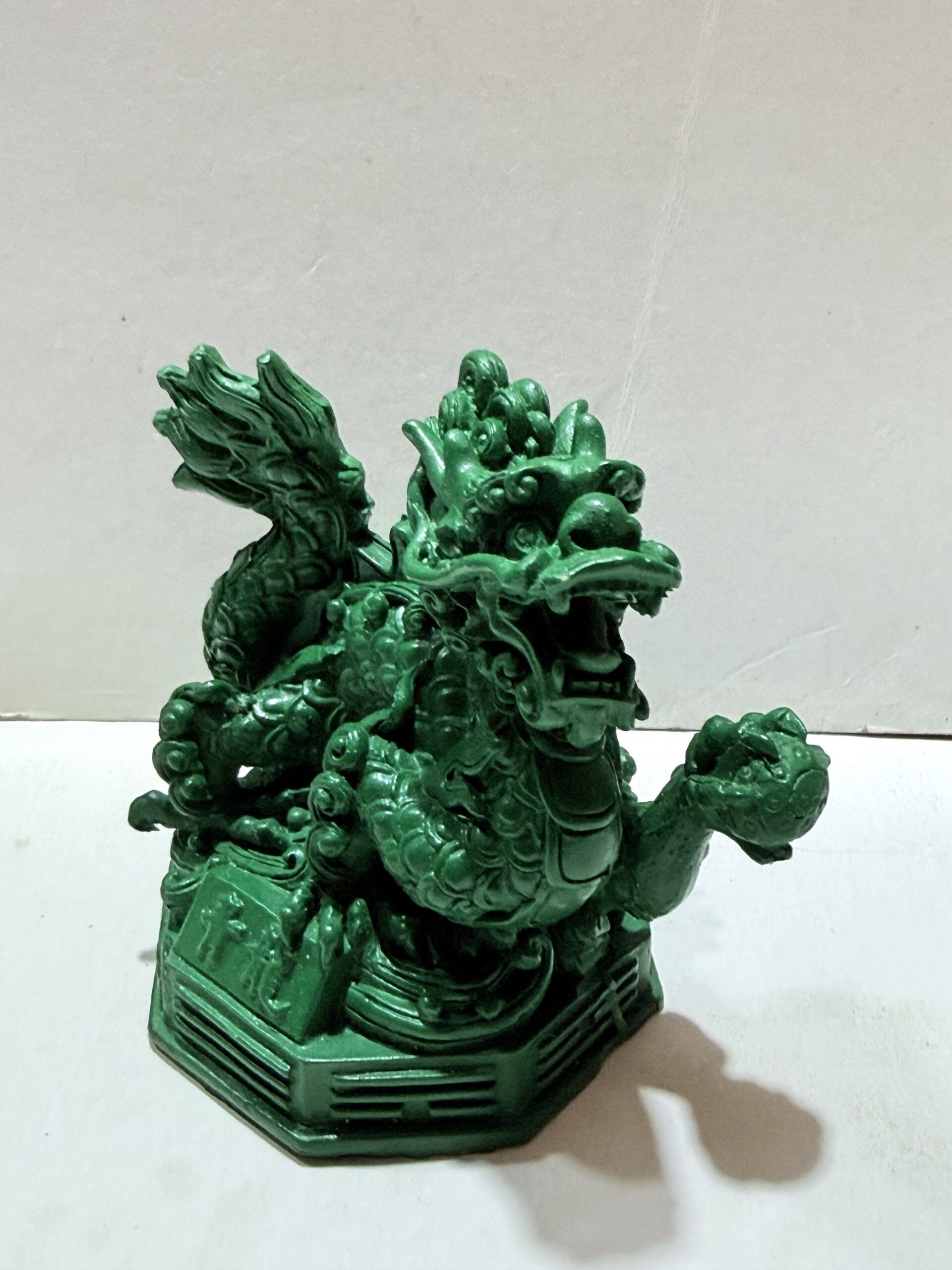 Dragón Verde del Este de Feng Shui (Qinglong) | Escultura de Prosperidad y Energía - Imagen 2
